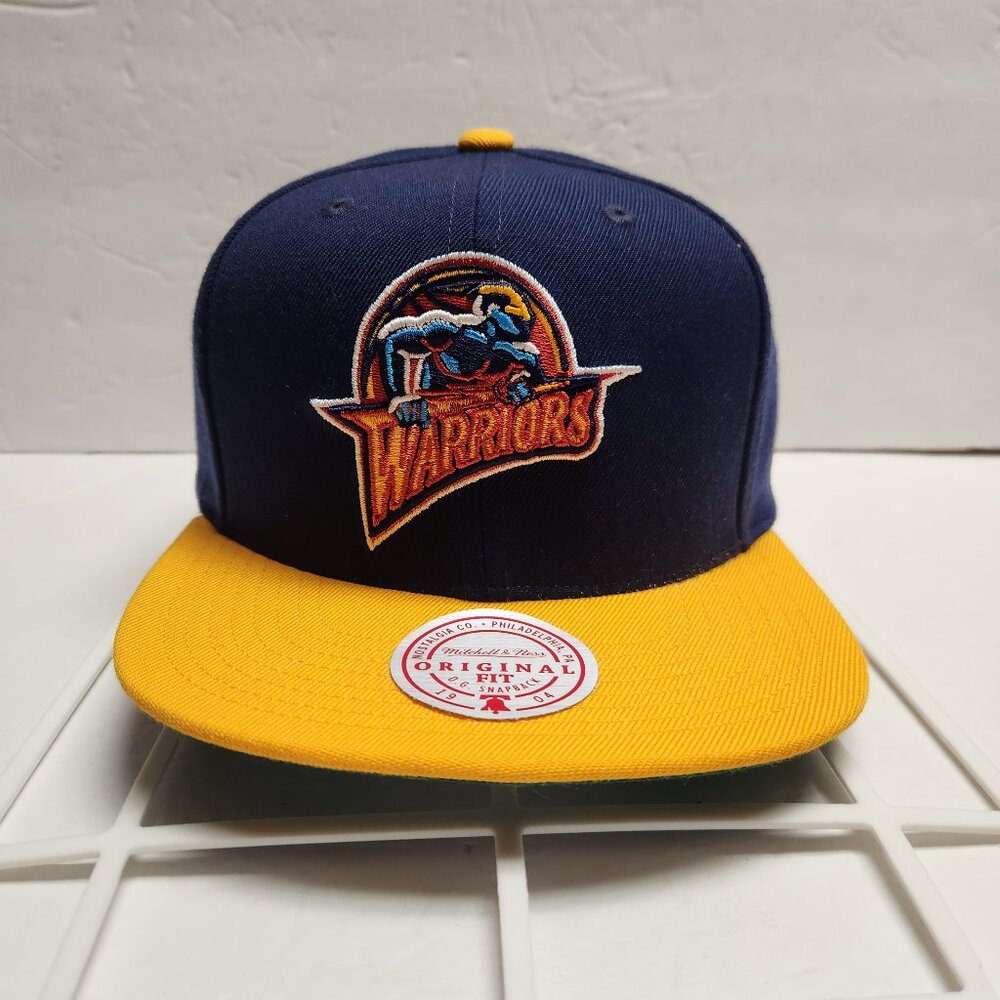 Golden State Warriors HWC NBA team 2 tone 2.0 snapback hat cap Mitchell & Ness